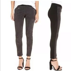 BLANKNYC Suede Leather Front Pull On Legging Pants